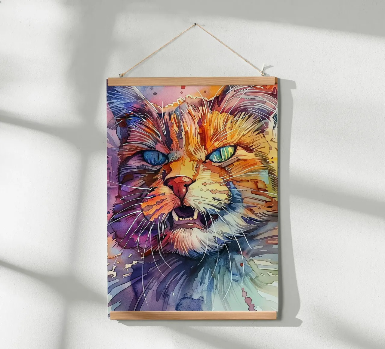 Gatto arrabbiato carta hahnemühle da Justyna Jaszke JBJart