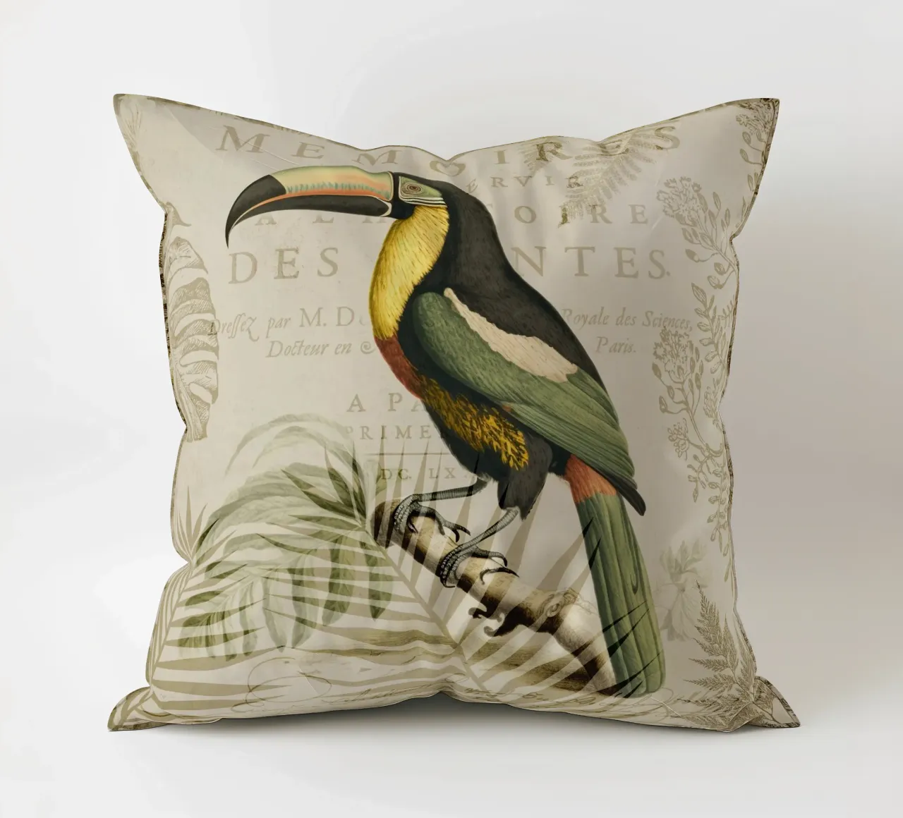 Paradiso tropicale dei tucani cuscino da Andrea Haase Vintage World