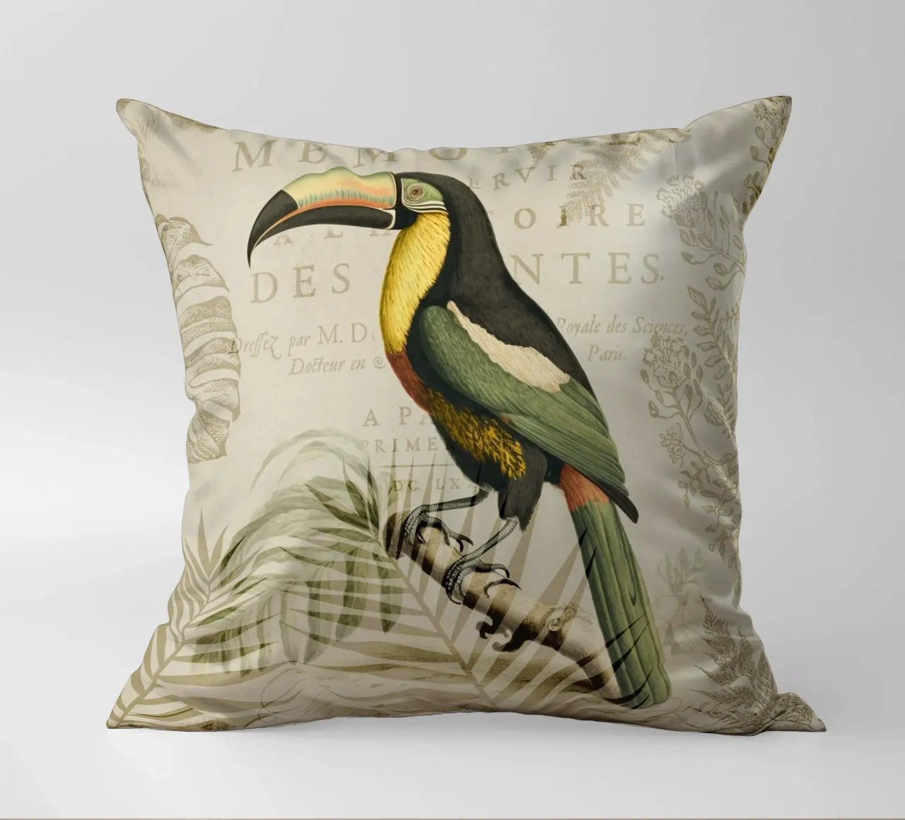Paradiso tropicale dei tucani cuscino da Andrea Haase Vintage World