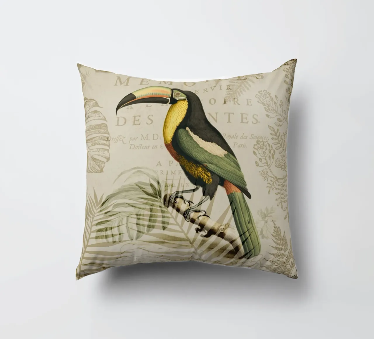 Paradiso tropicale dei tucani cuscino da Andrea Haase Vintage World