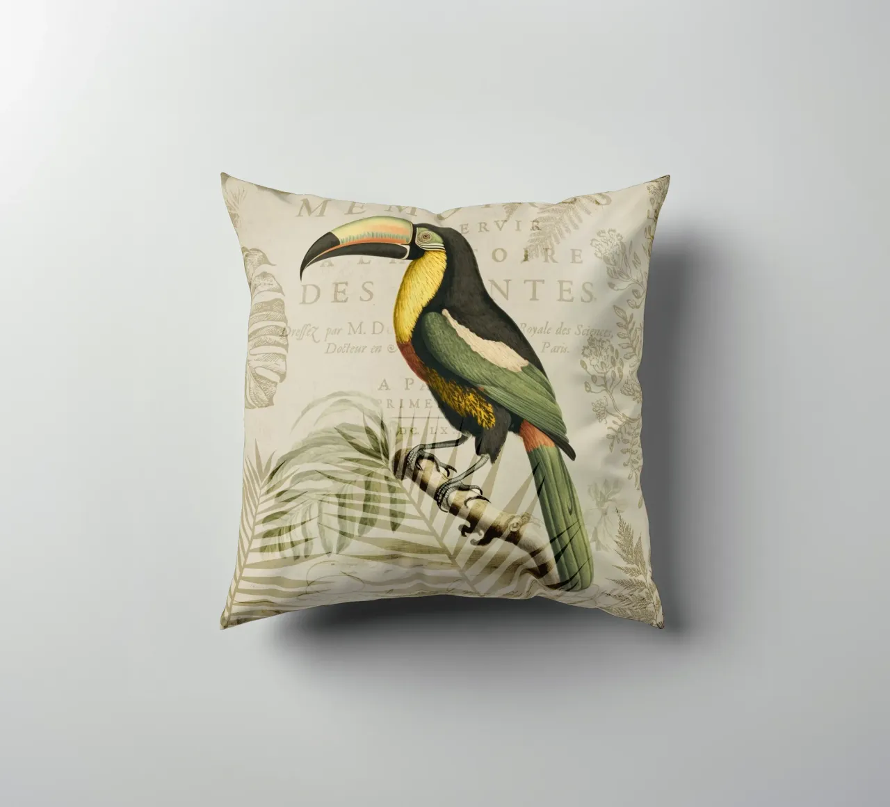 Paradiso tropicale dei tucani cuscino da Andrea Haase Vintage World