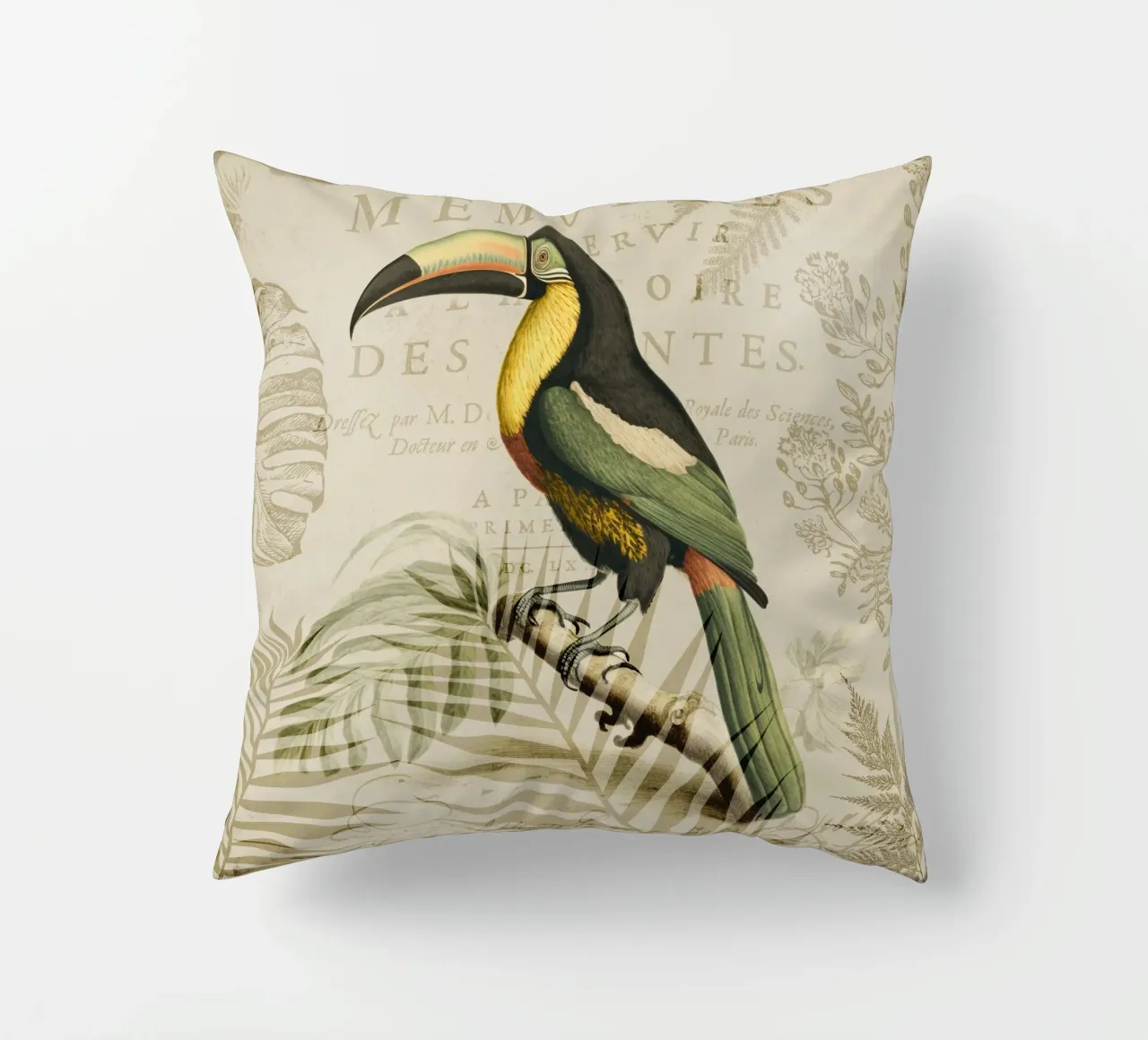 Paradiso tropicale dei tucani cuscino da Andrea Haase Vintage World