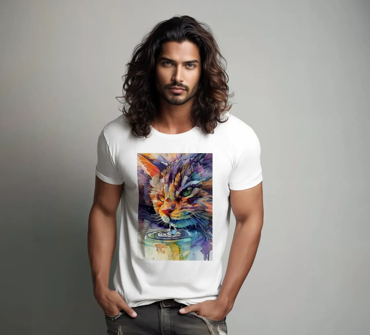 Acqua potabile per gatti t-shirt da Justyna Jaszke JBJart