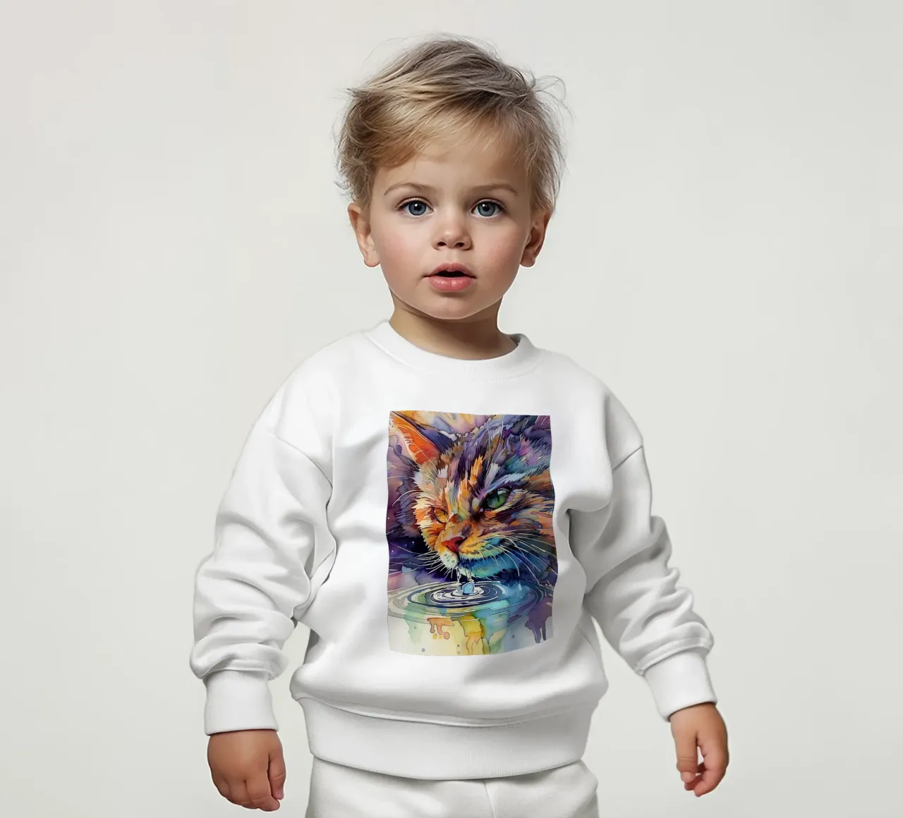Acqua potabile per gatti felpa neonato da Justyna Jaszke JBJart