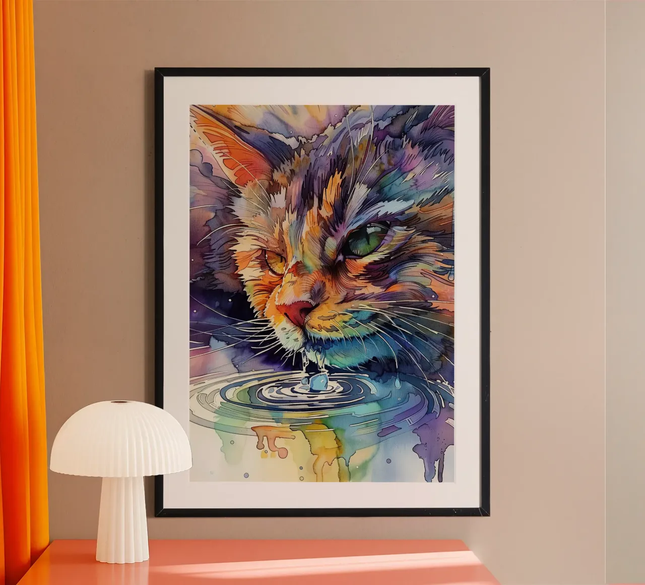 Acqua potabile per gatti carta hahnemühle da Justyna Jaszke JBJart