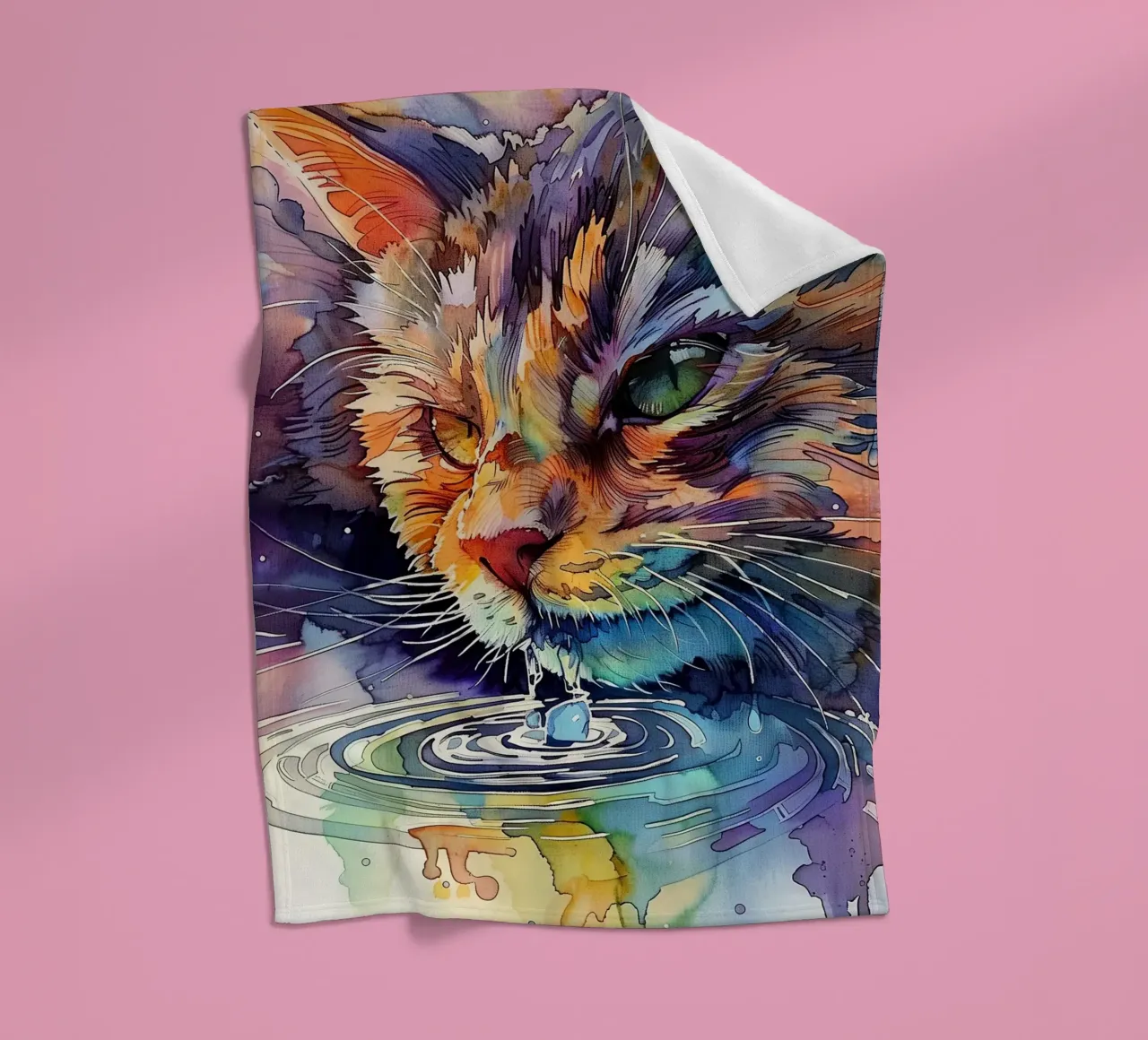 Acqua potabile per gatti coperta in pile da Justyna Jaszke JBJart