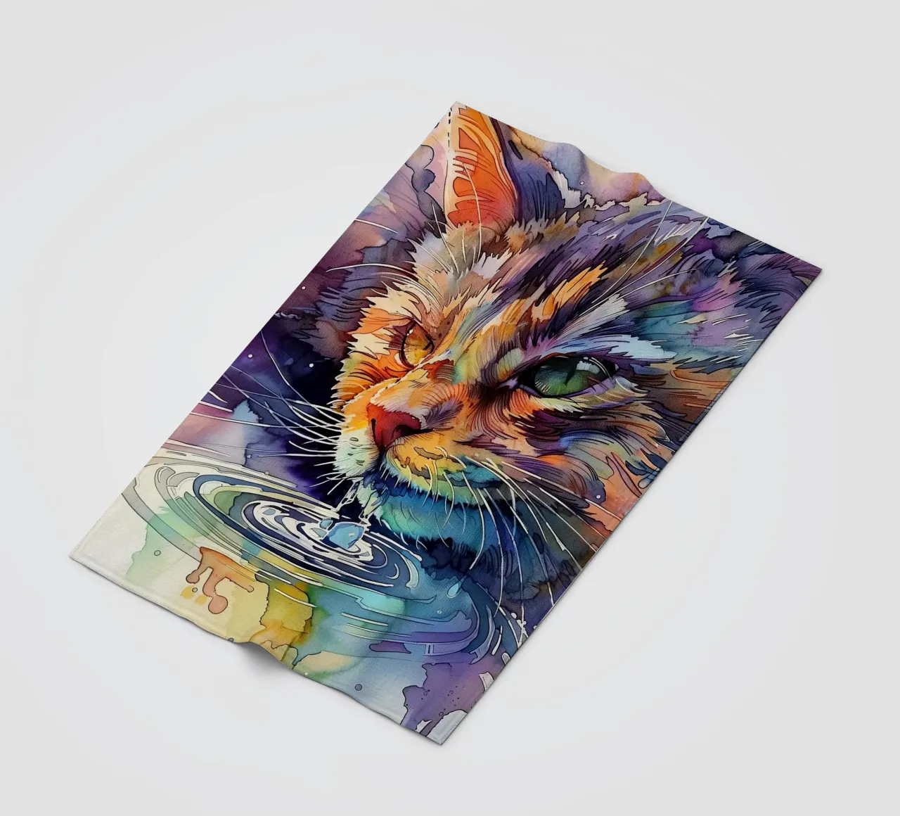 Acqua potabile per gatti coperta in pile da Justyna Jaszke JBJart