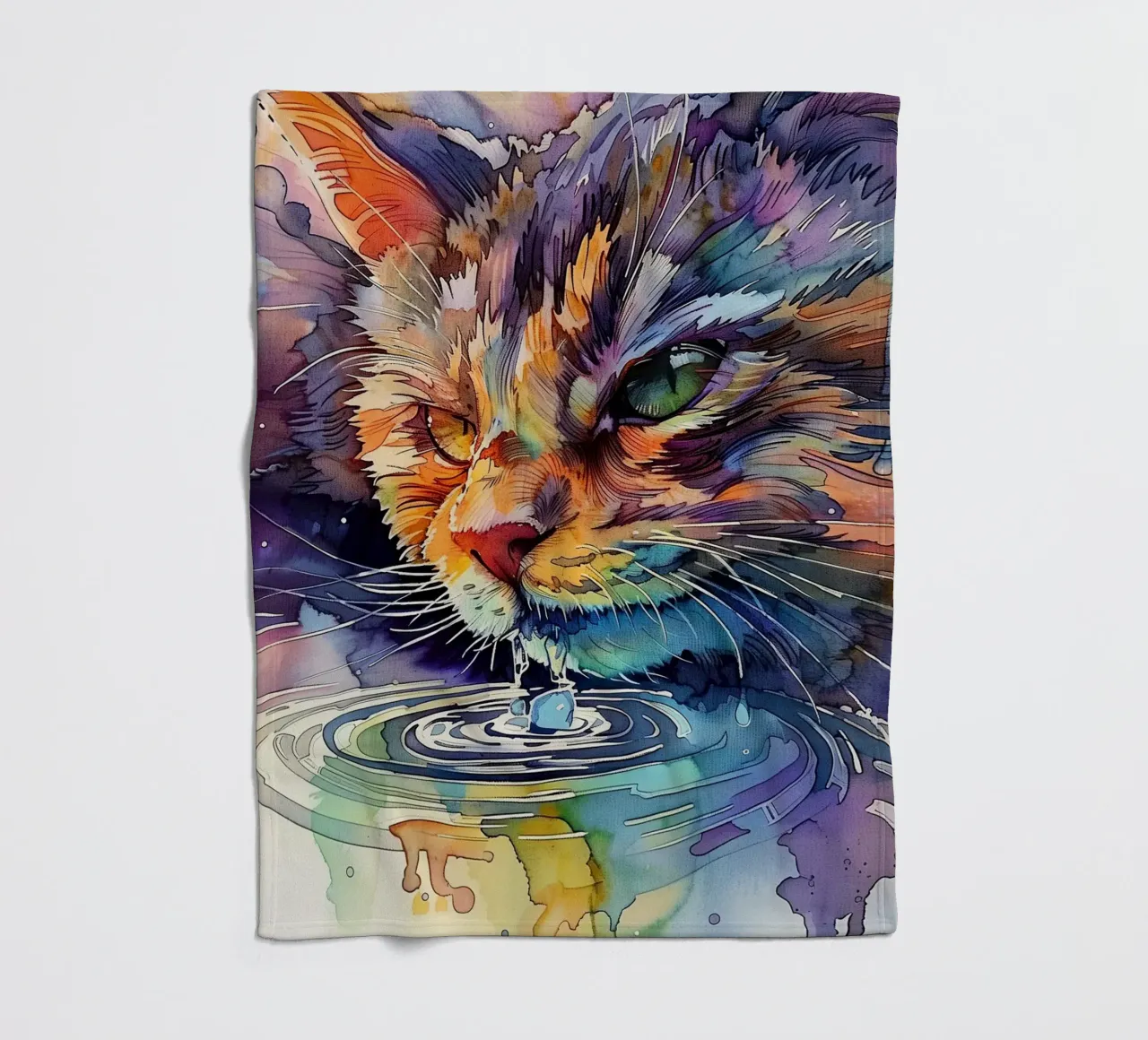 Acqua potabile per gatti coperta in pile da Justyna Jaszke JBJart