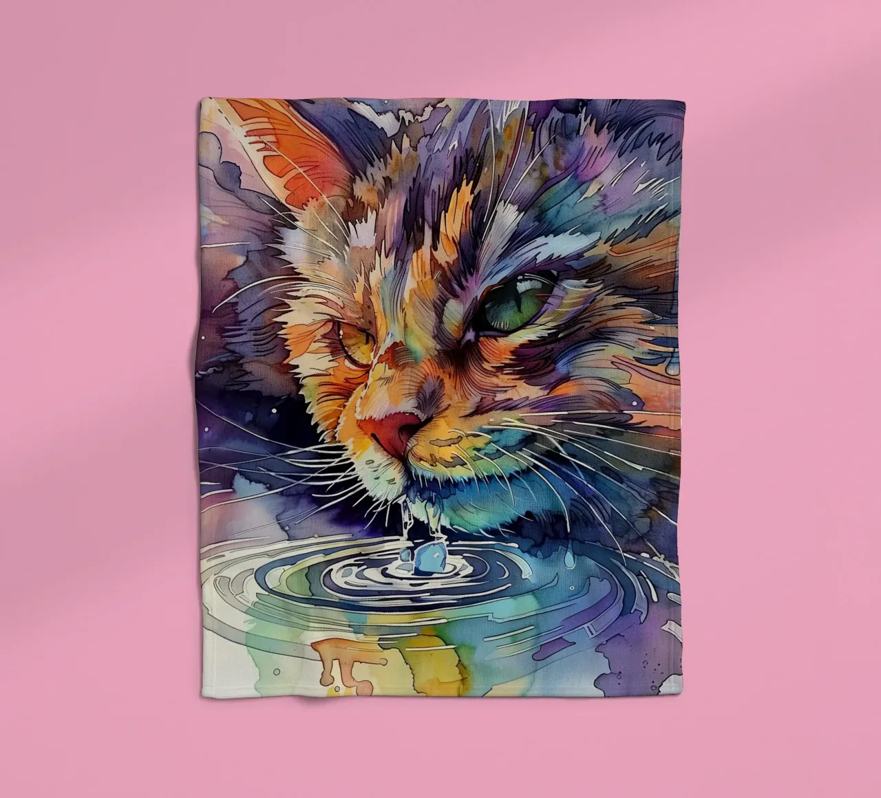Acqua potabile per gatti coperta in pile da Justyna Jaszke JBJart