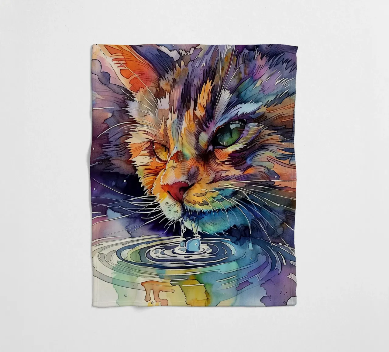 Acqua potabile per gatti coperta in pile da Justyna Jaszke JBJart