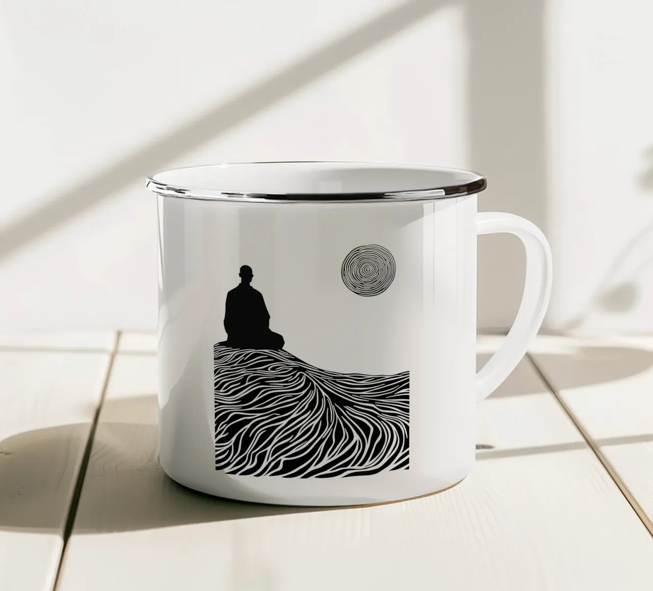 Esperienza di vita | Lineart tazza in smalto da Autofocus