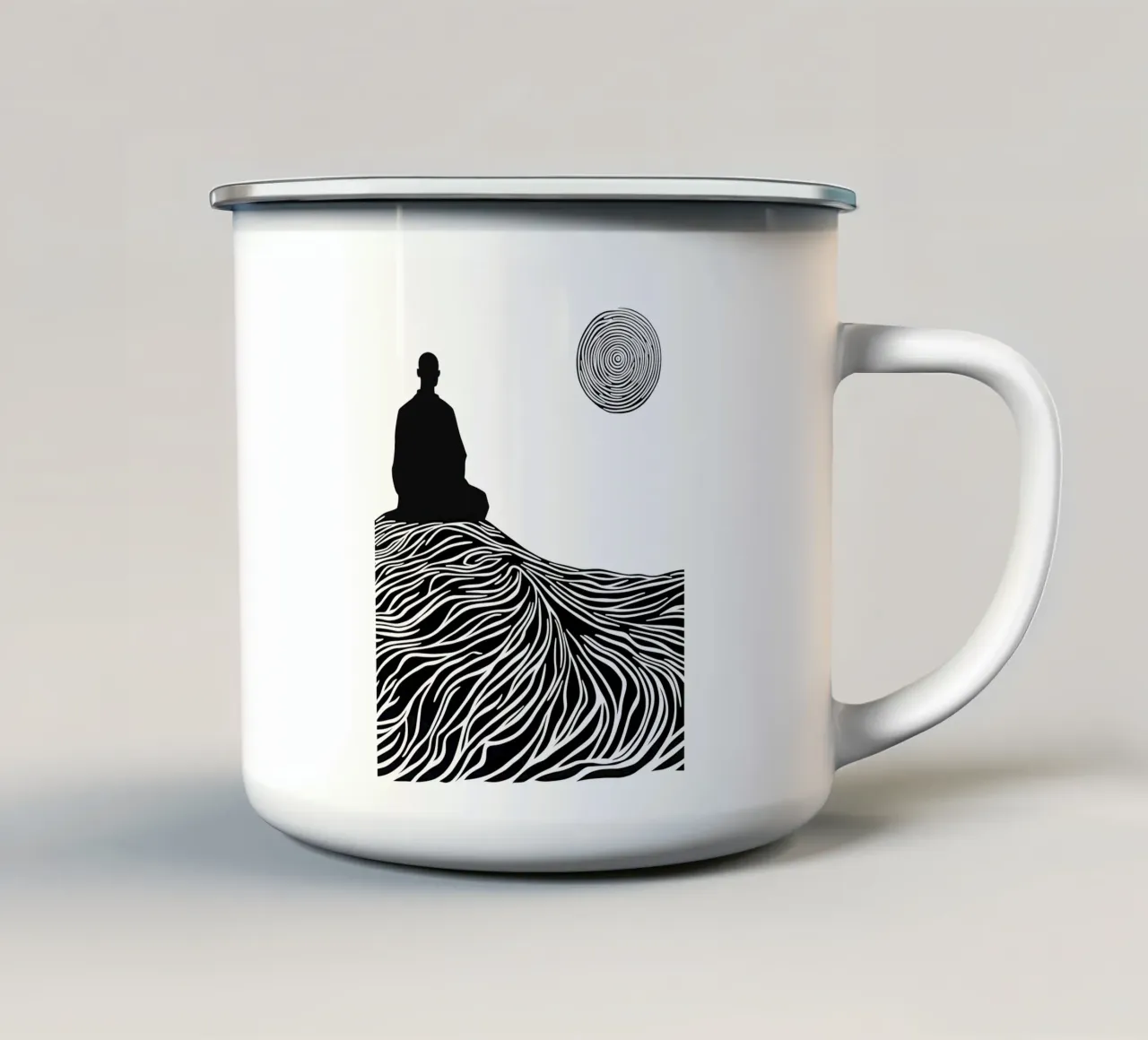 Esperienza di vita | Lineart tazza in smalto da Autofocus