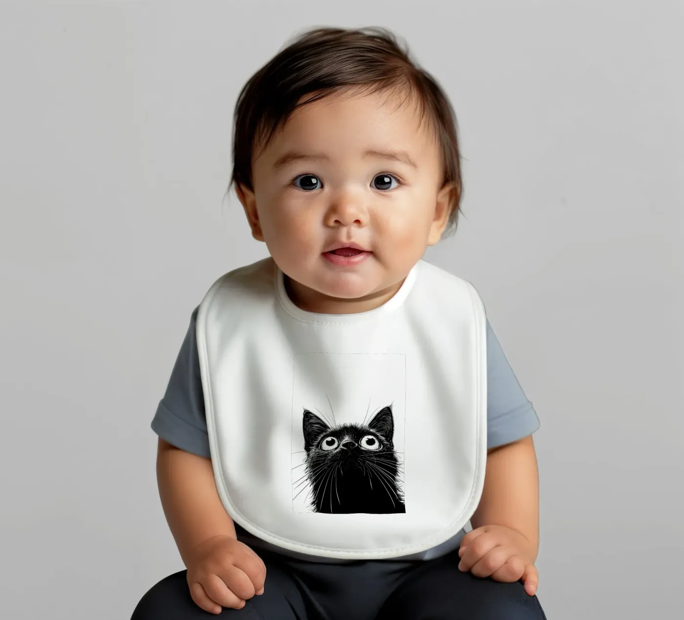 Gatto nero bavaglino da Justyna Jaszke JBJart