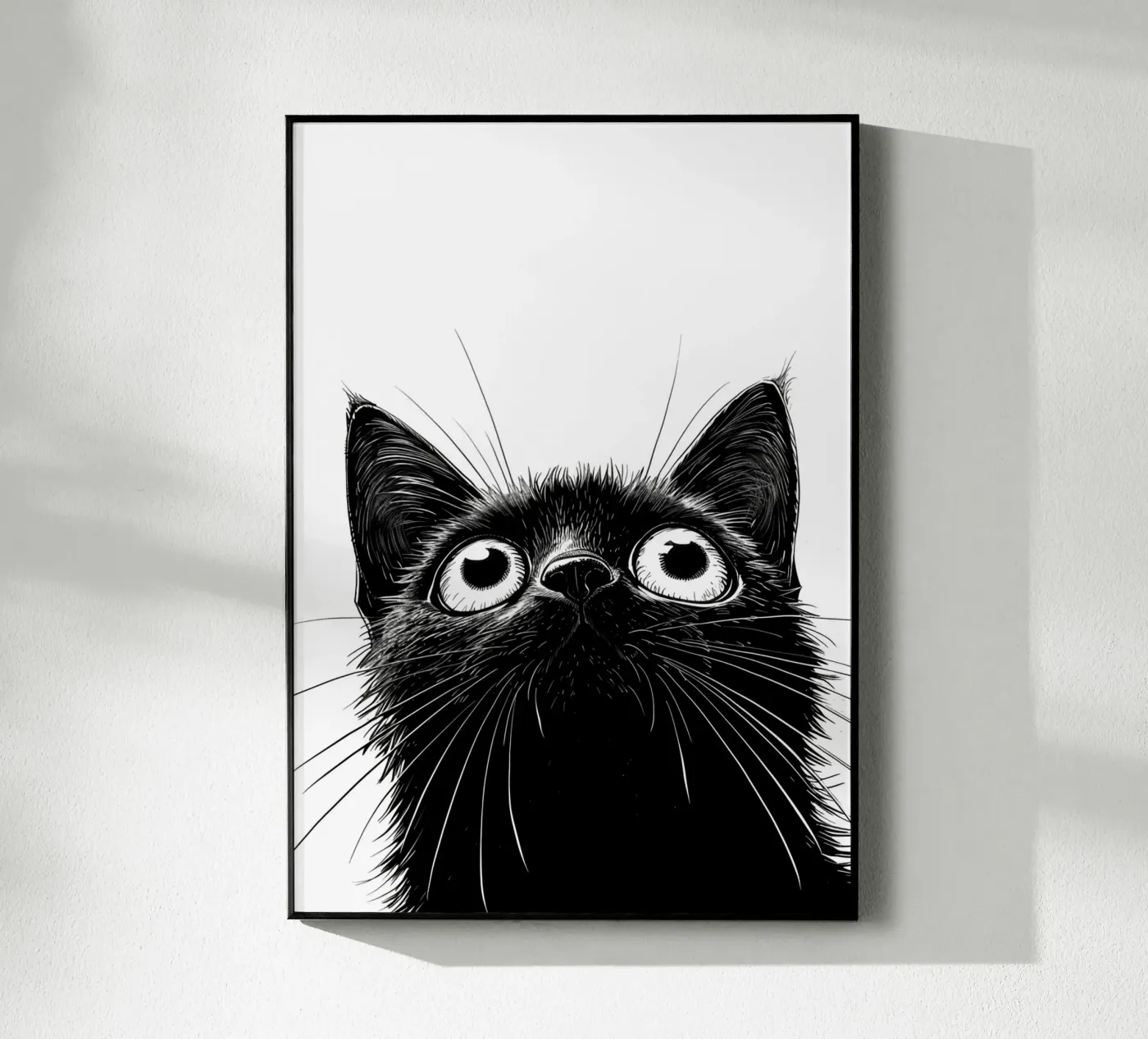 Black kitty plexiglass da Justyna Jaszke JBJart