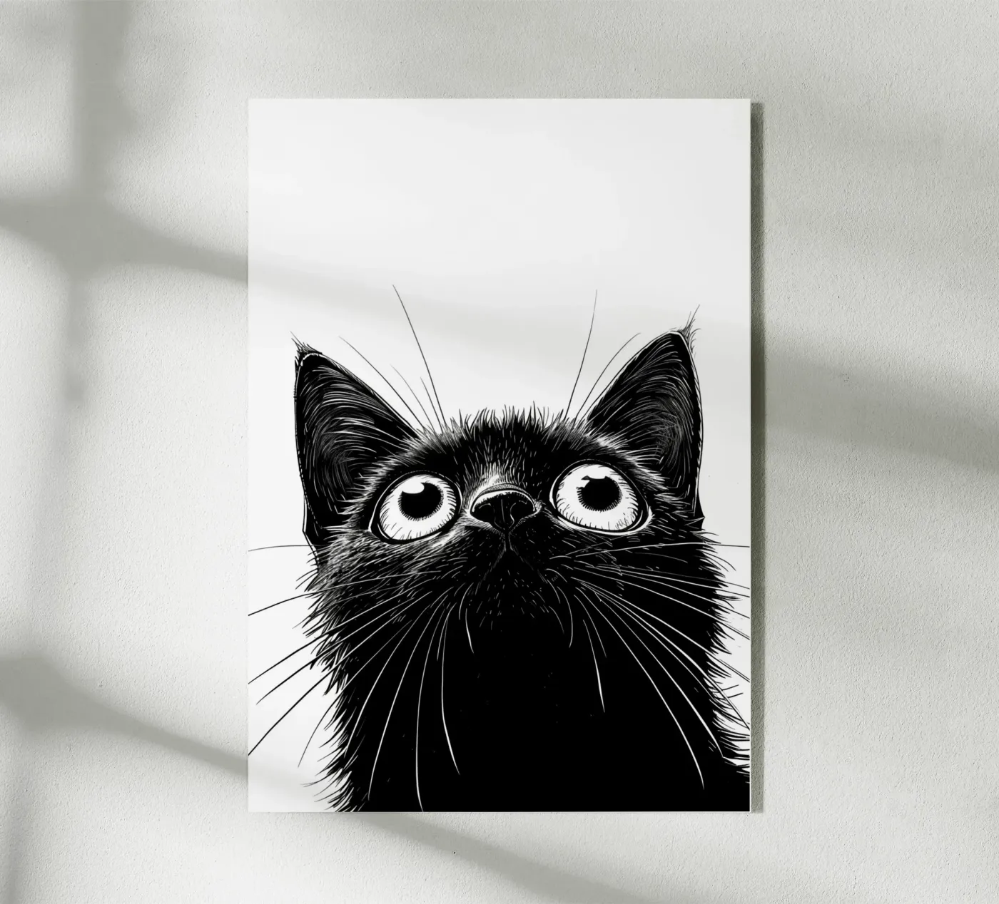 Black kitty plexiglass da Justyna Jaszke JBJart