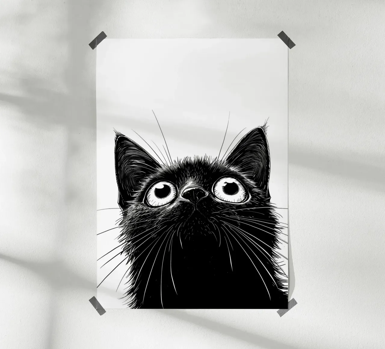 Gatto nero poster da Justyna Jaszke JBJart