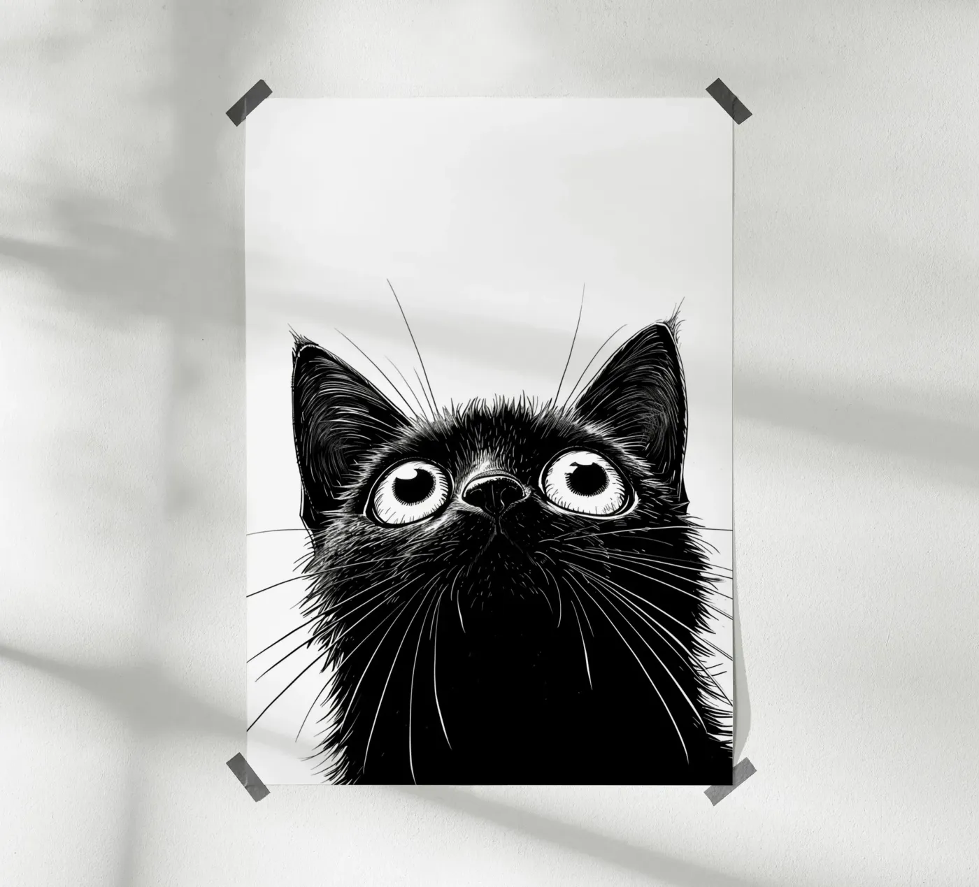 Gatto nero poster da Justyna Jaszke JBJart