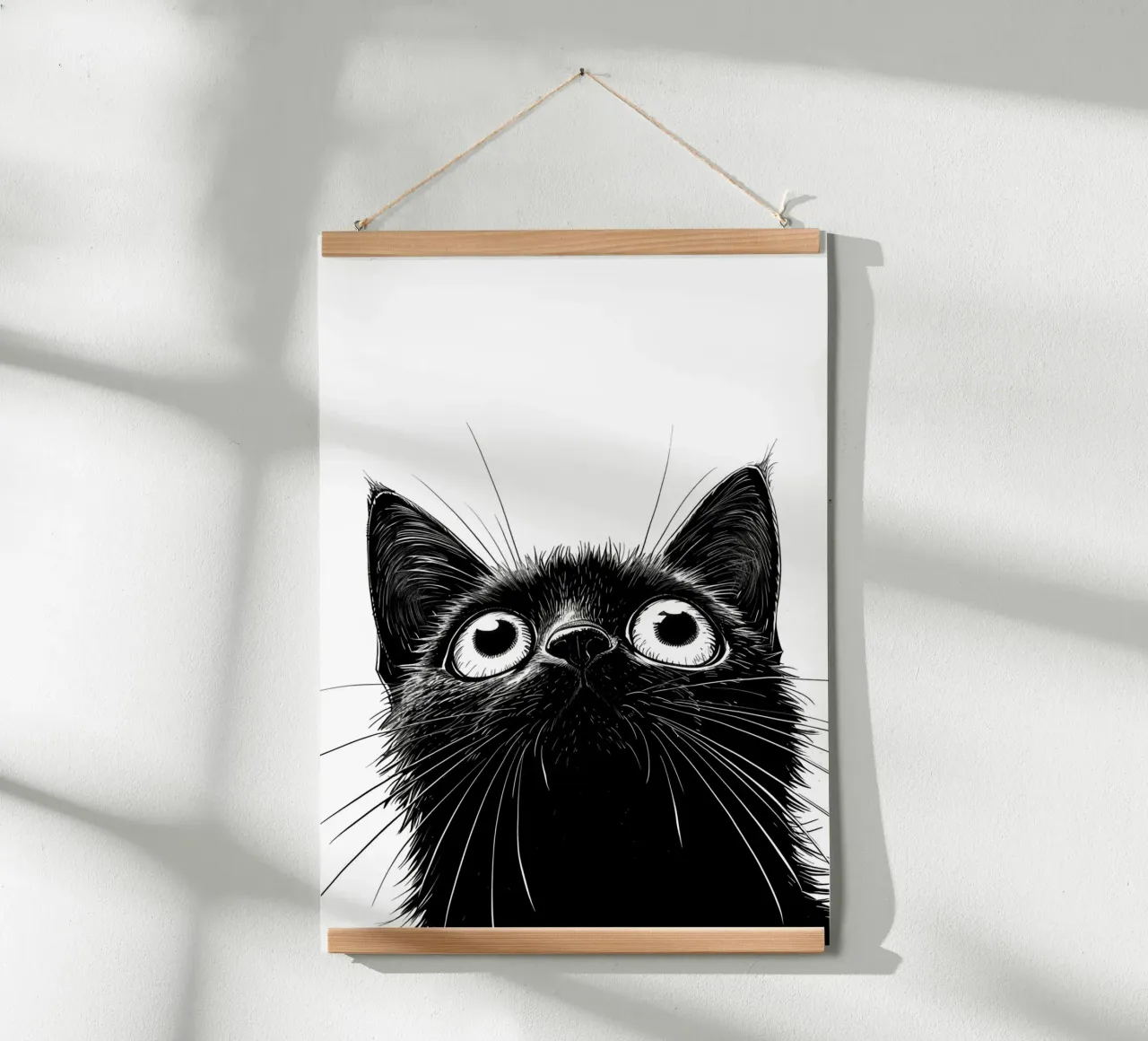 Gatto nero poster da Justyna Jaszke JBJart