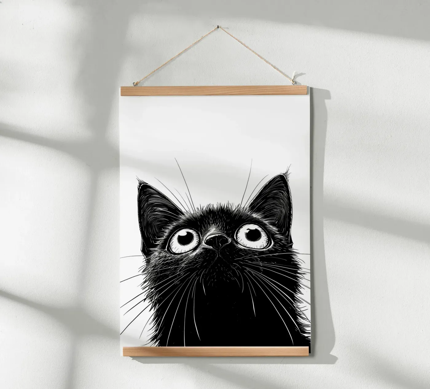 Gatto nero poster da Justyna Jaszke JBJart