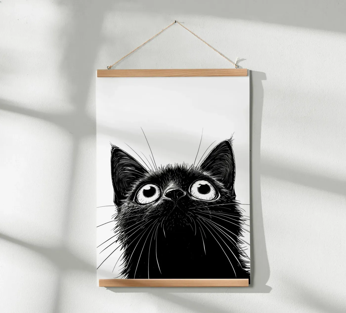 Gatto nero poster da Justyna Jaszke JBJart