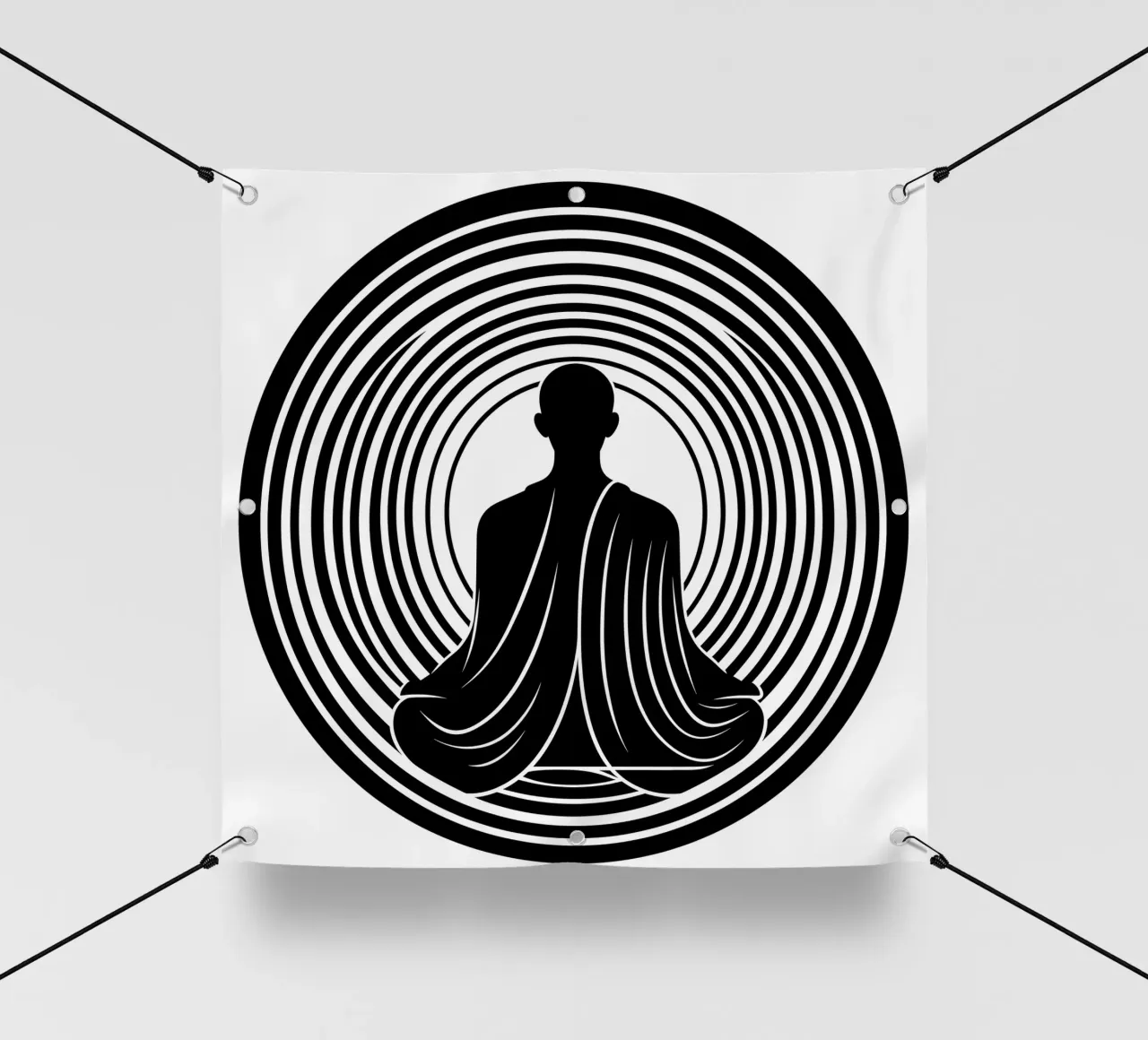 Meditazione | Lineart telo in pvc da Autofocus