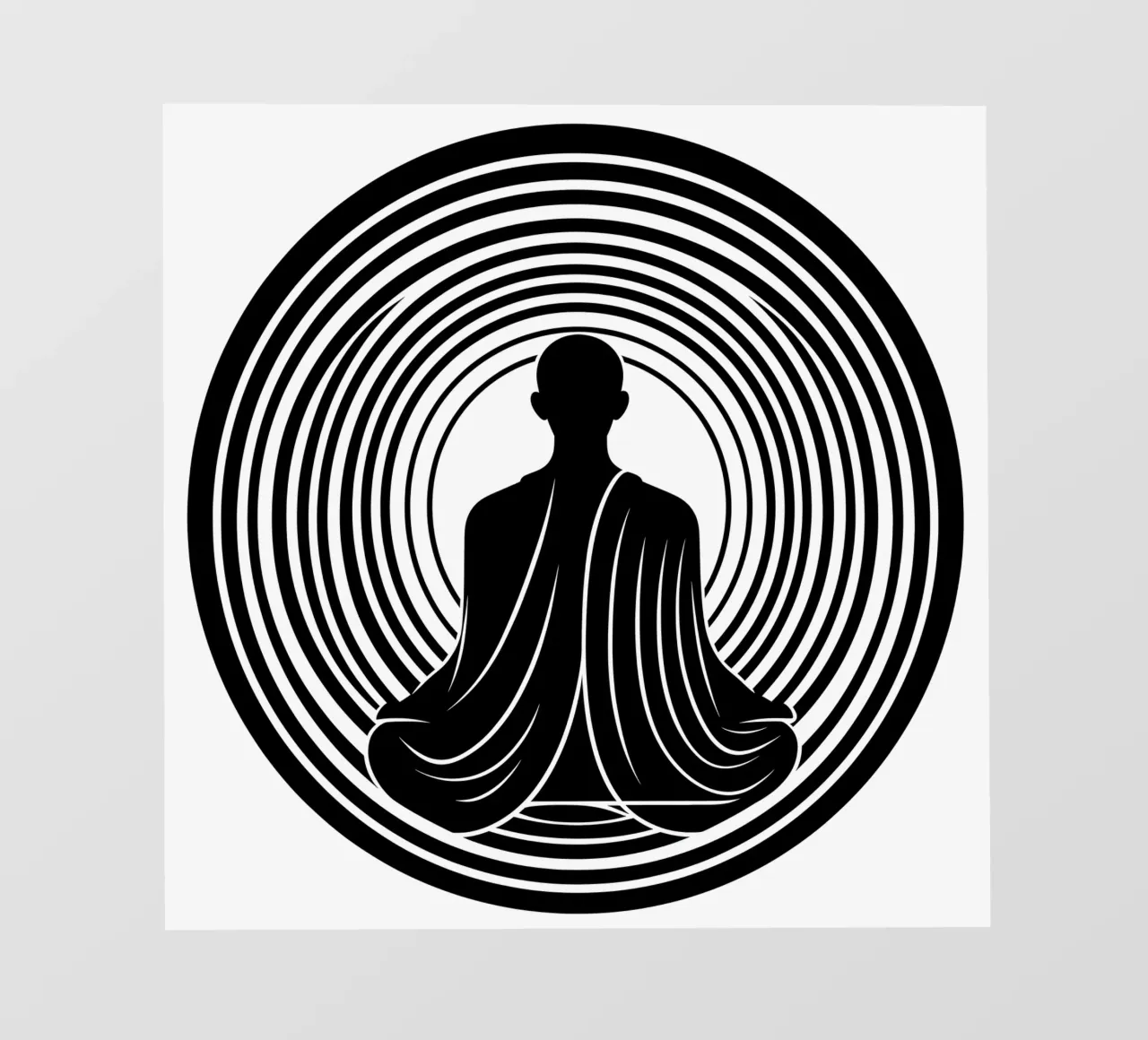 Meditazione | Lineart telo in pvc da Autofocus