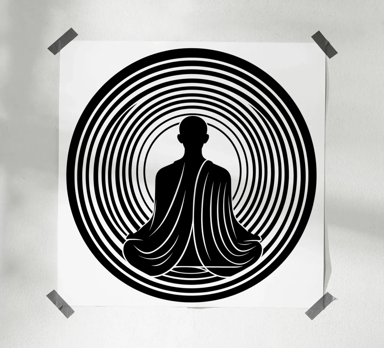 Meditazione | Lineart poster da Autofocus