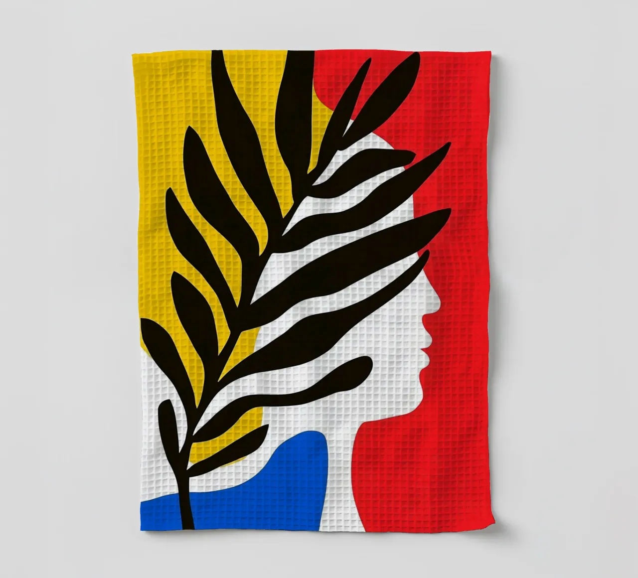 Decorative Matisse Style Cutout Negative Space torchon de Autofocus