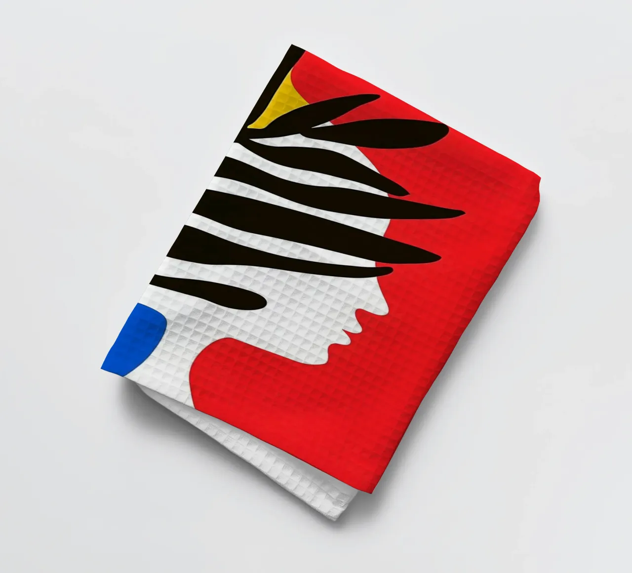 Decorative Matisse Style Cutout Negative Space torchon de Autofocus