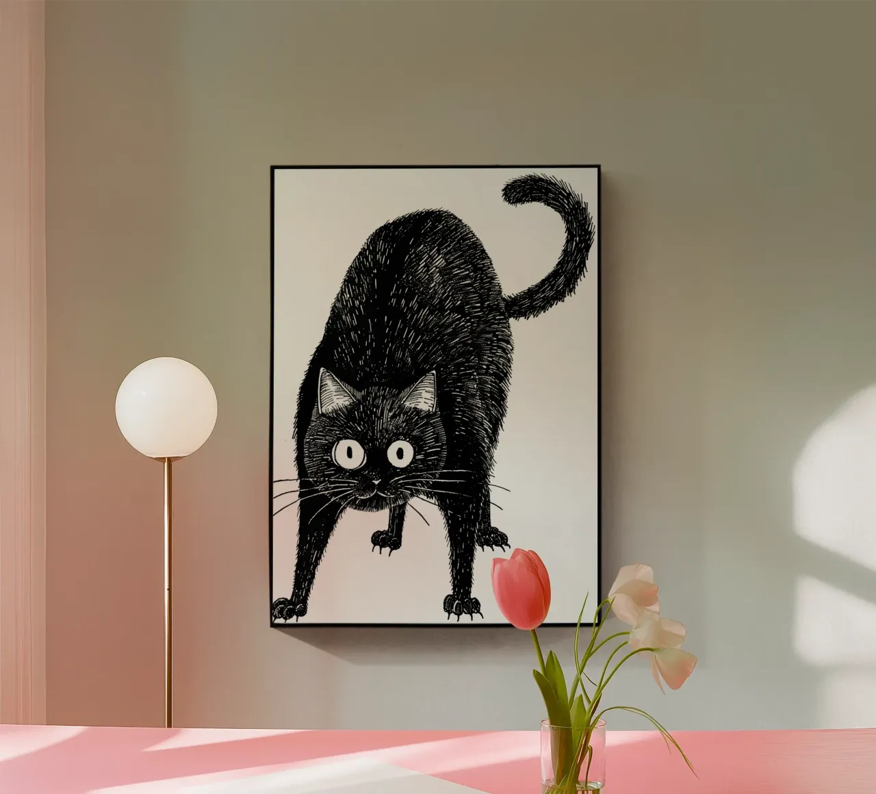 Gatto nero plexiglass da Justyna Jaszke JBJart