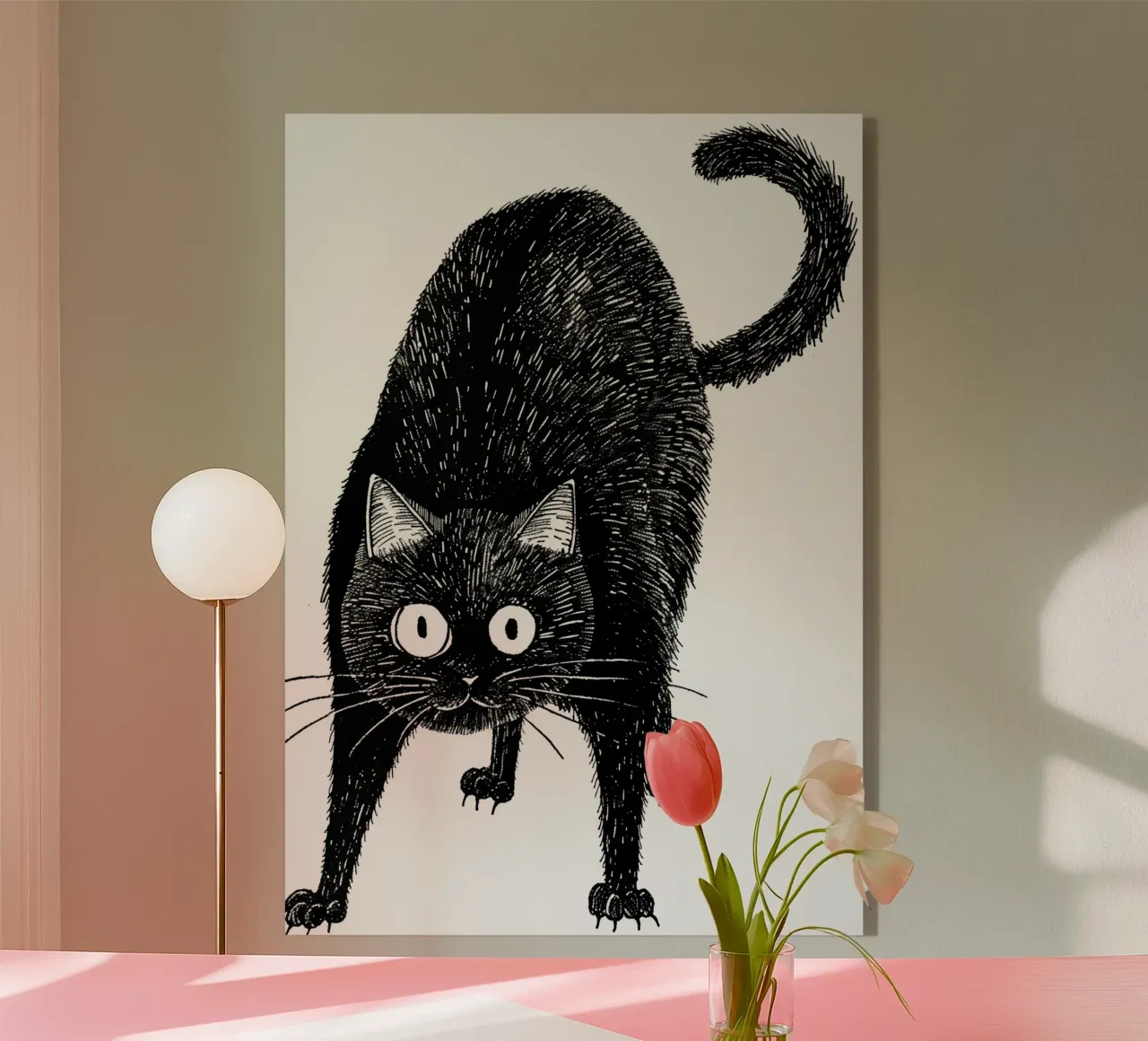 Gatto nero plexiglass da Justyna Jaszke JBJart