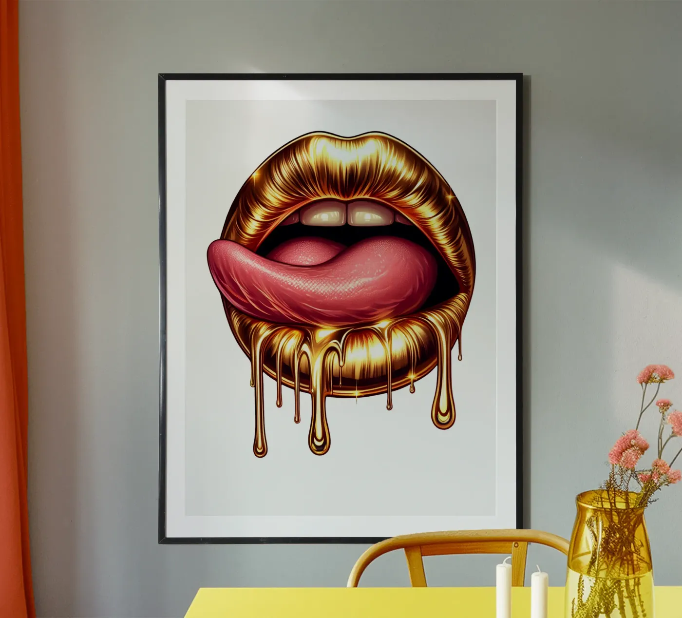 LABBRA E LINGUA poster da ARTOMATIC