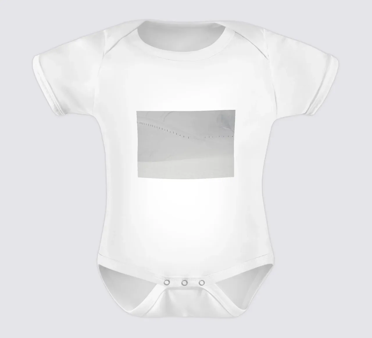 Lines in the Snow body neonato maniche corte da Nur Mut