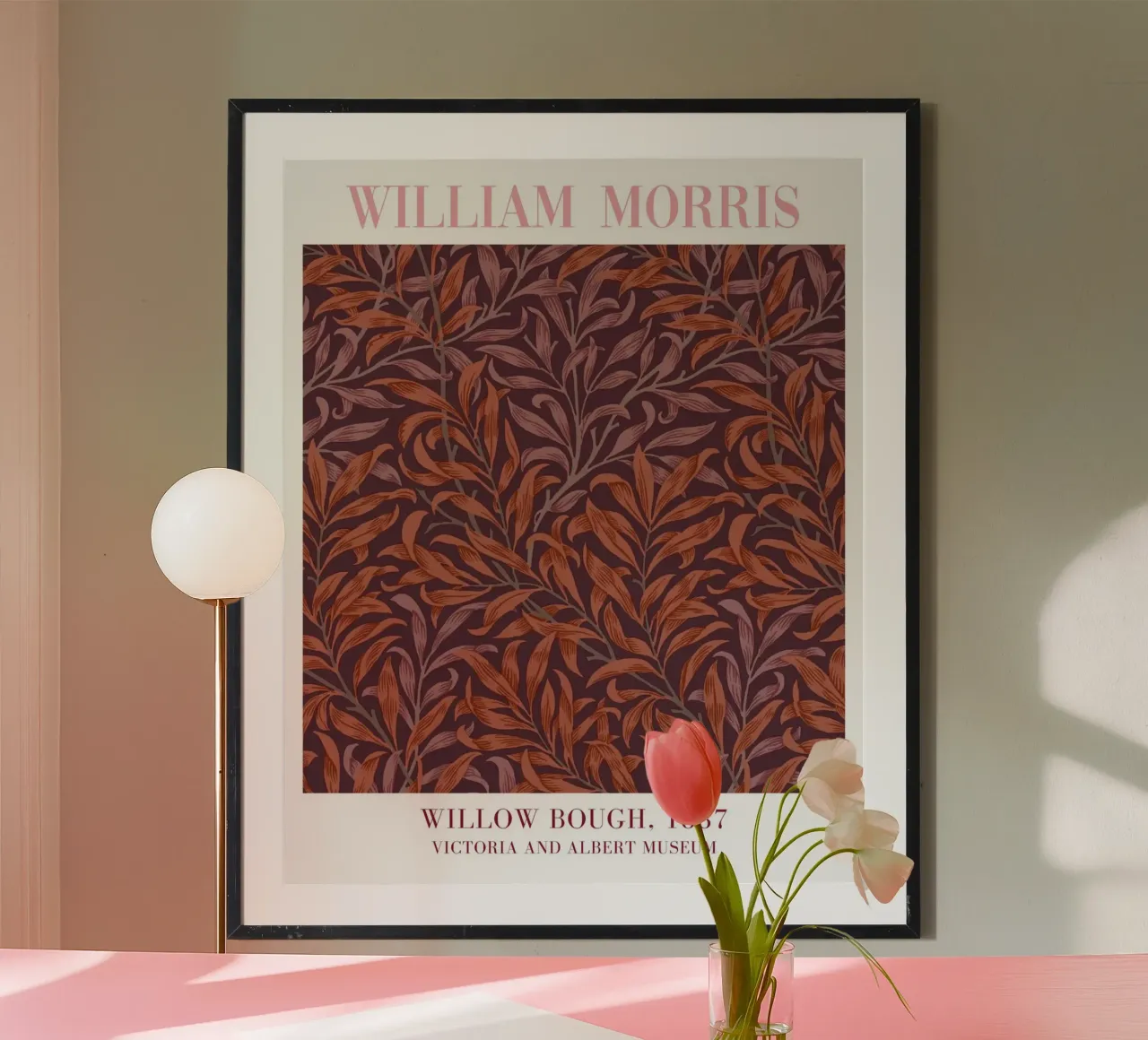 William Morris Drucke, Botanische Blumenmuster Kunst Poster von ArtHaus