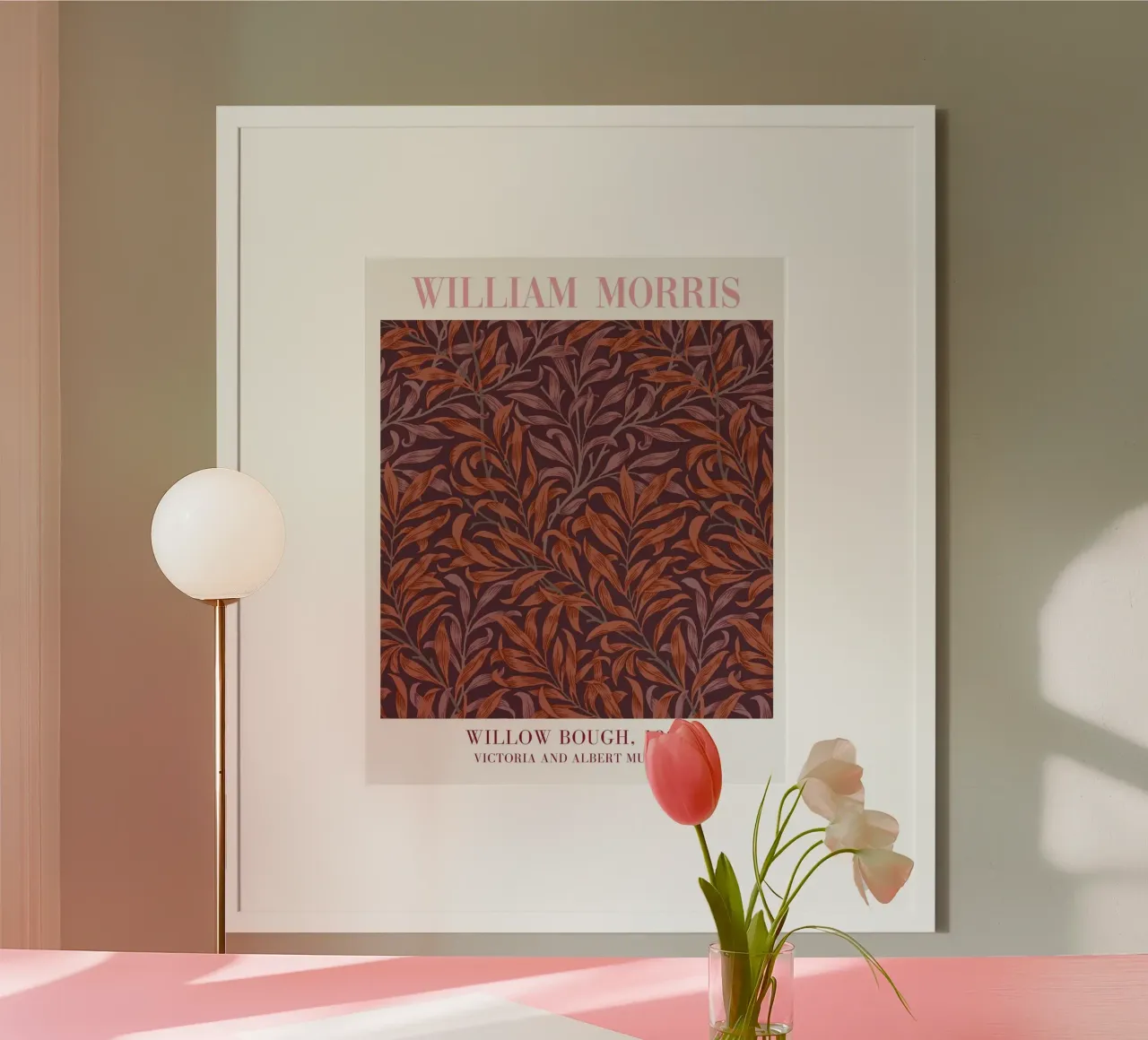 William Morris Drucke, Botanische Blumenmuster Kunst Poster von ArtHaus