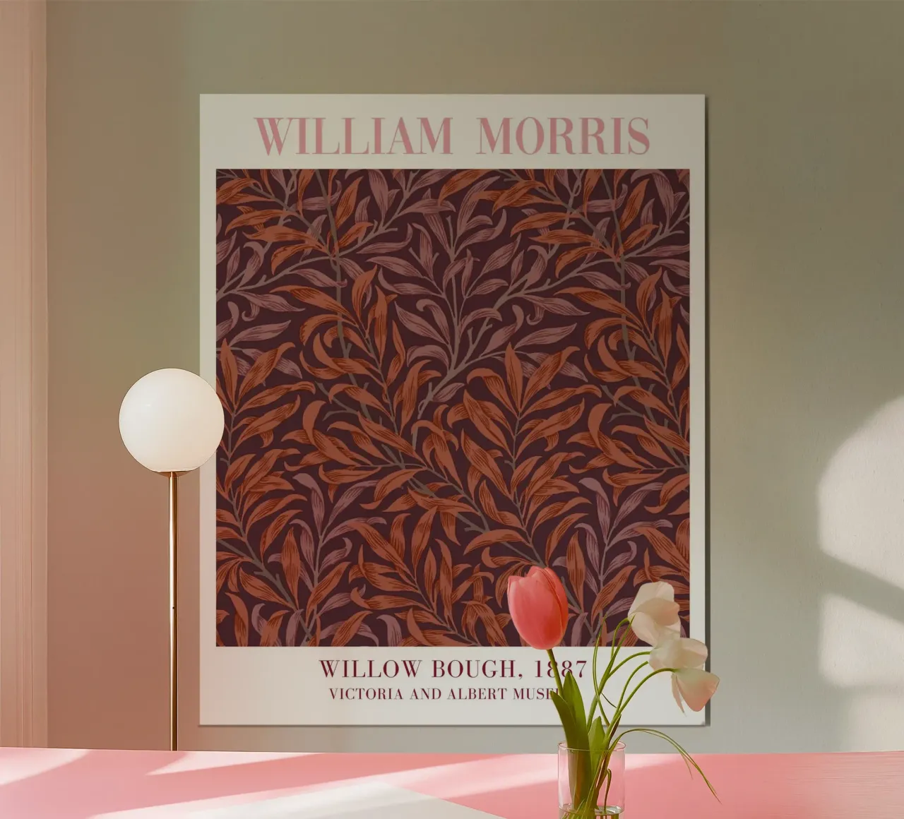 William Morris Drucke, Botanische Blumenmuster Kunst Poster von ArtHaus