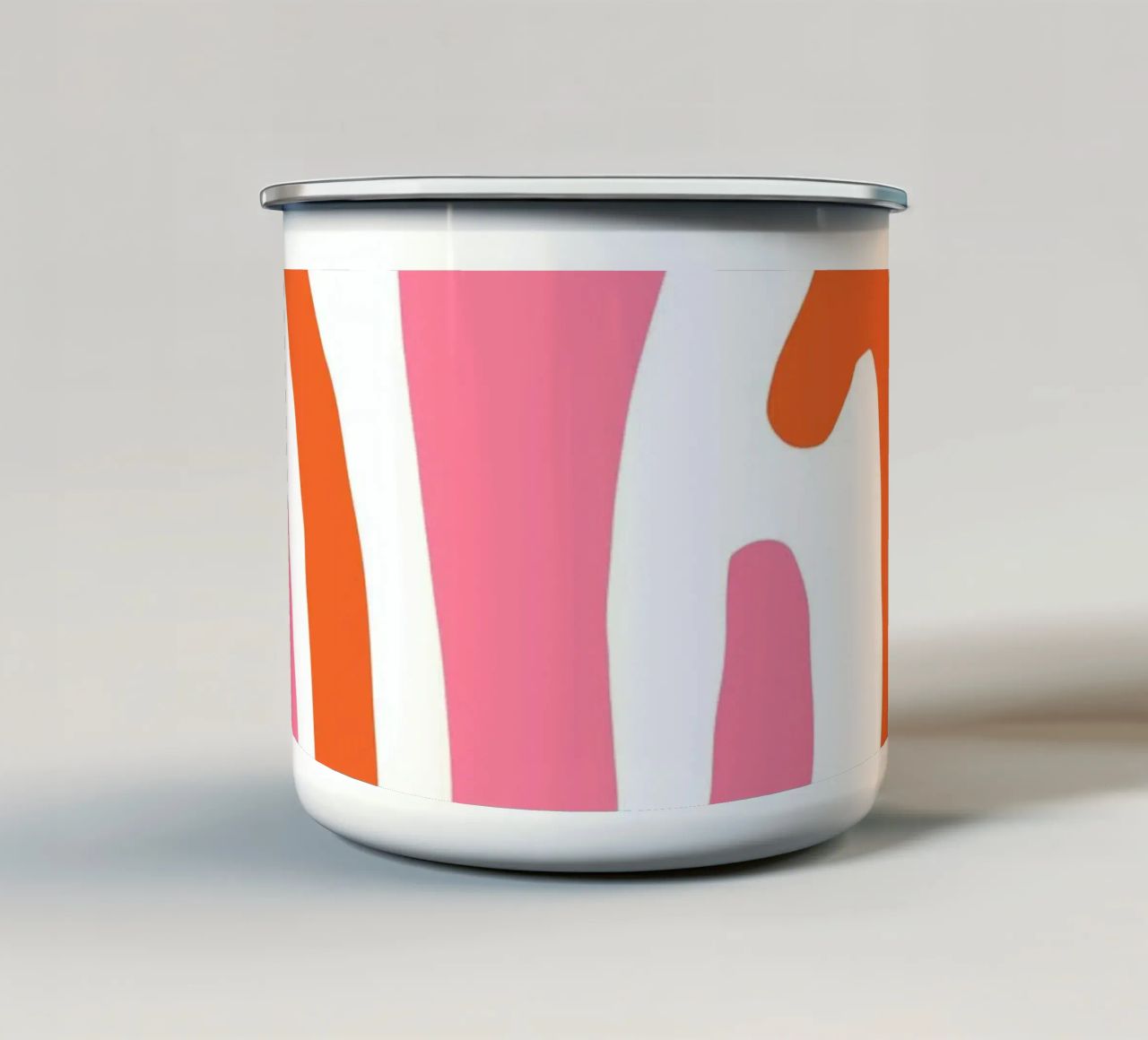 Zebra rosarot tazza in smalto da BAINAI