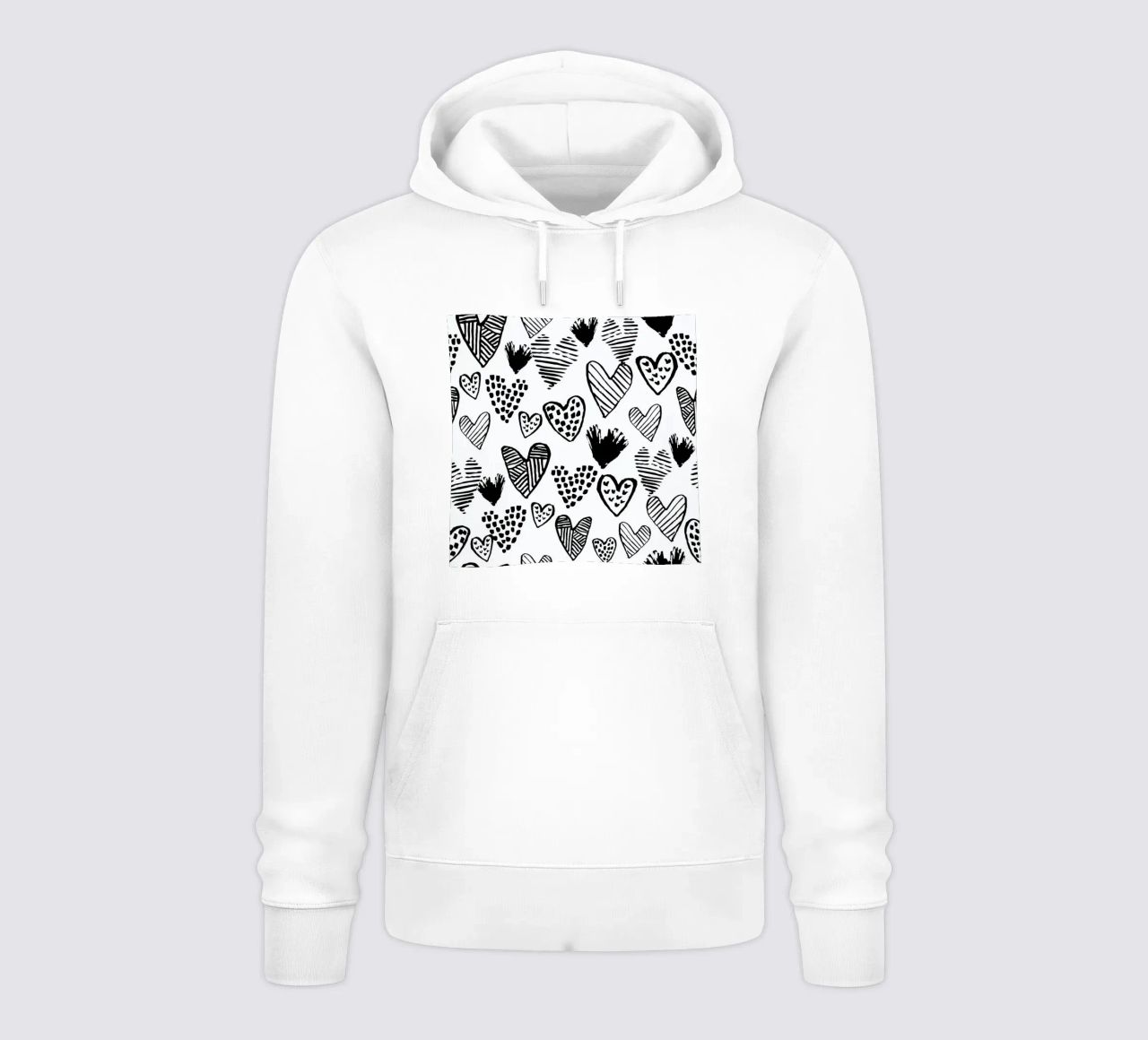Valentines B&W felpa con cappuccio da Charlotte Winter