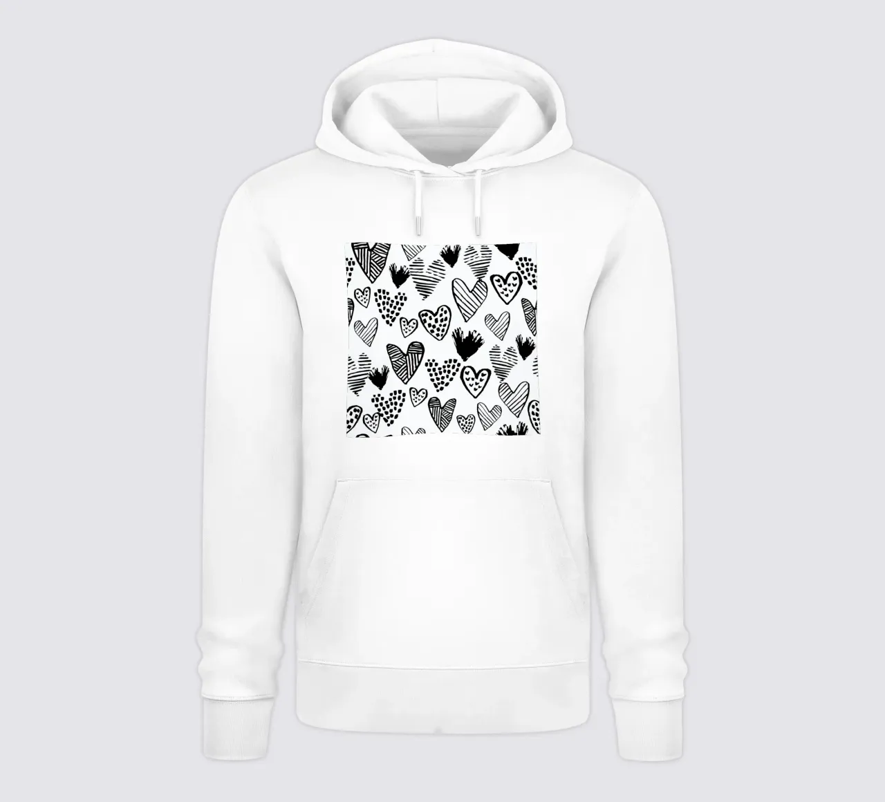 Valentines B&W sudadera con capucha de Charlotte Winter
