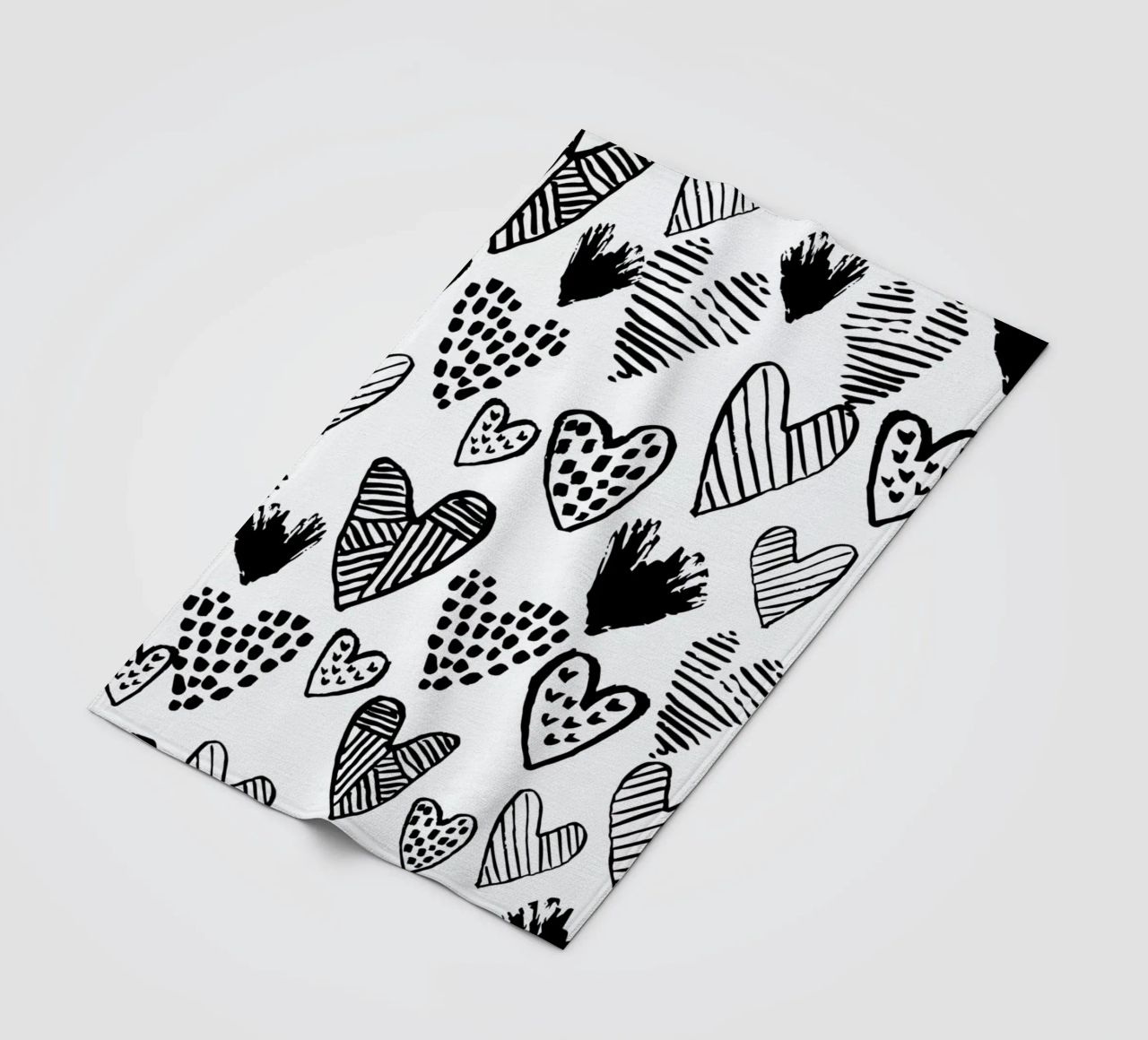 Valentines B&W coperta in pile da Charlotte Winter