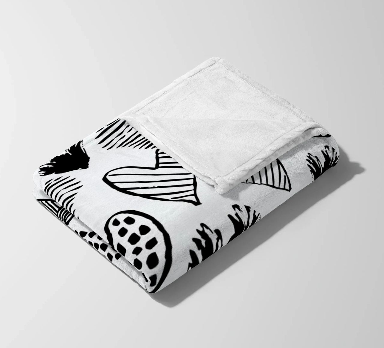 Valentines B&W coperta in pile da Charlotte Winter