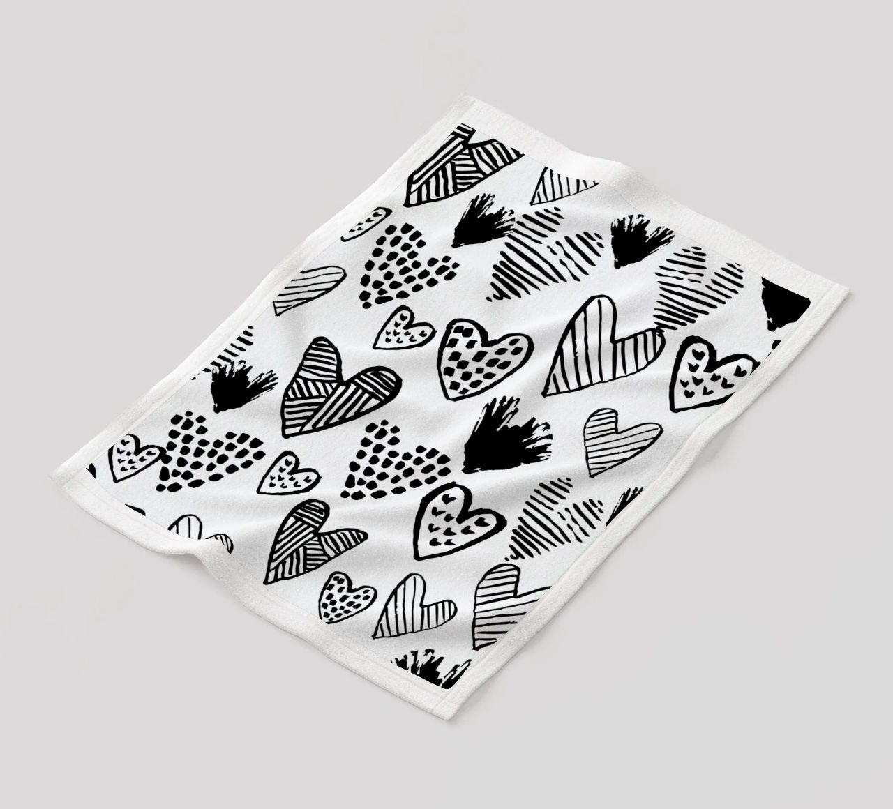 Valentines B&W coperta in pile da Charlotte Winter