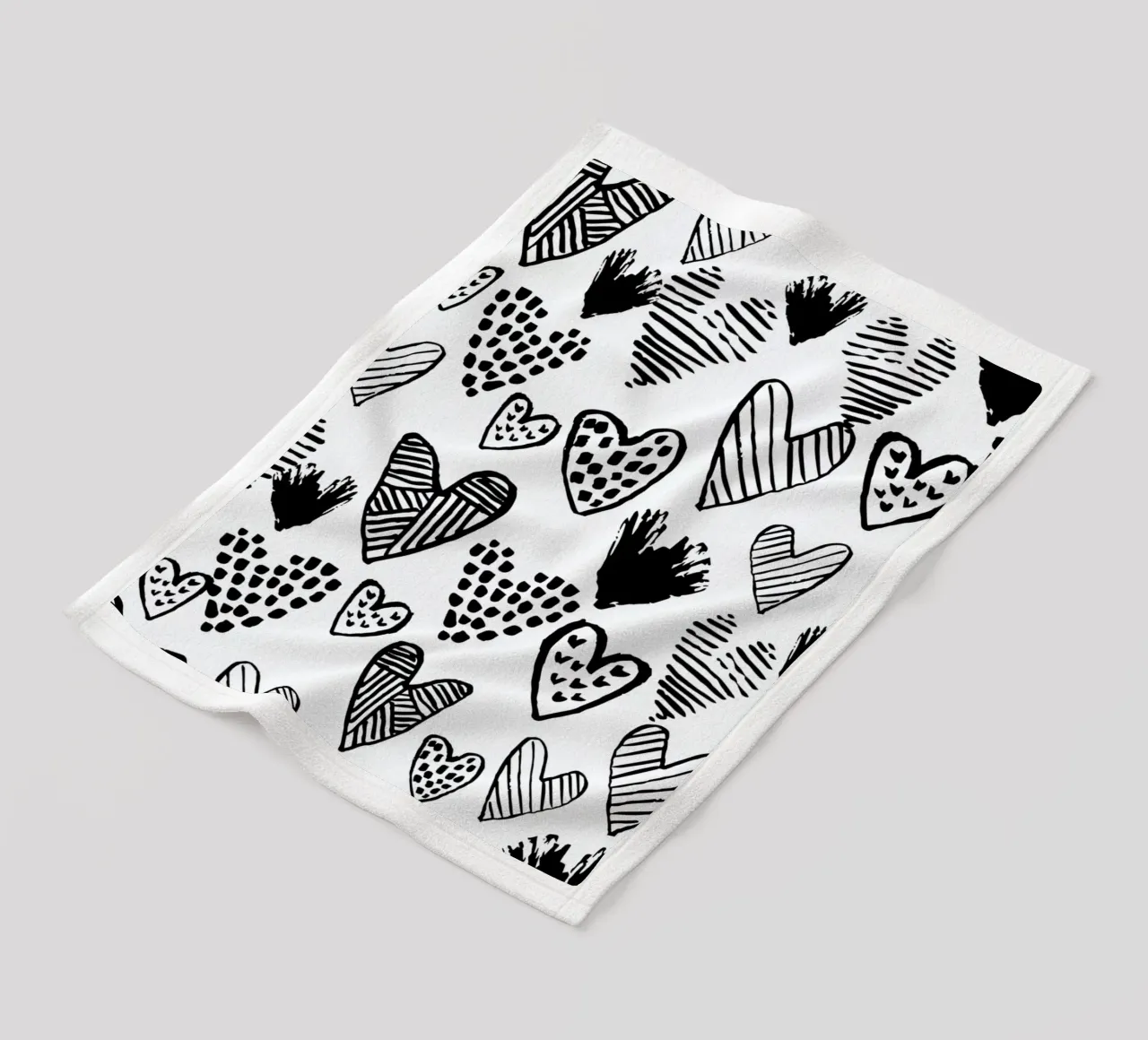 Valentines B&W coperta in pile da Charlotte Winter