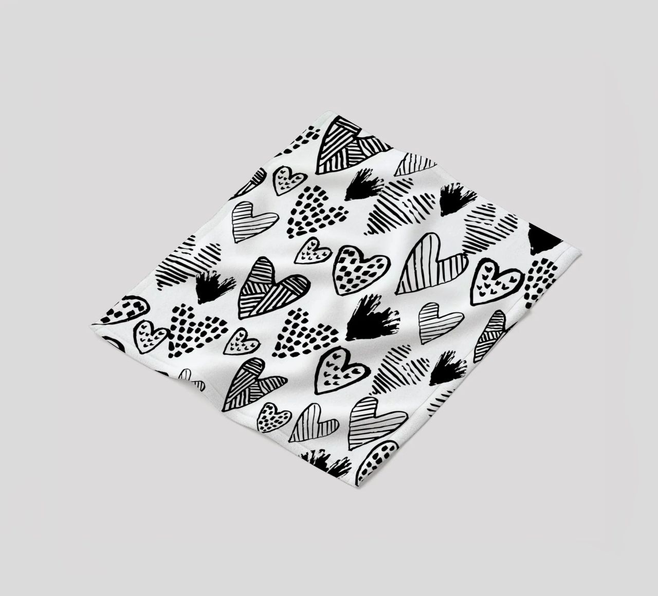 Valentines B&W coperta in pile da Charlotte Winter