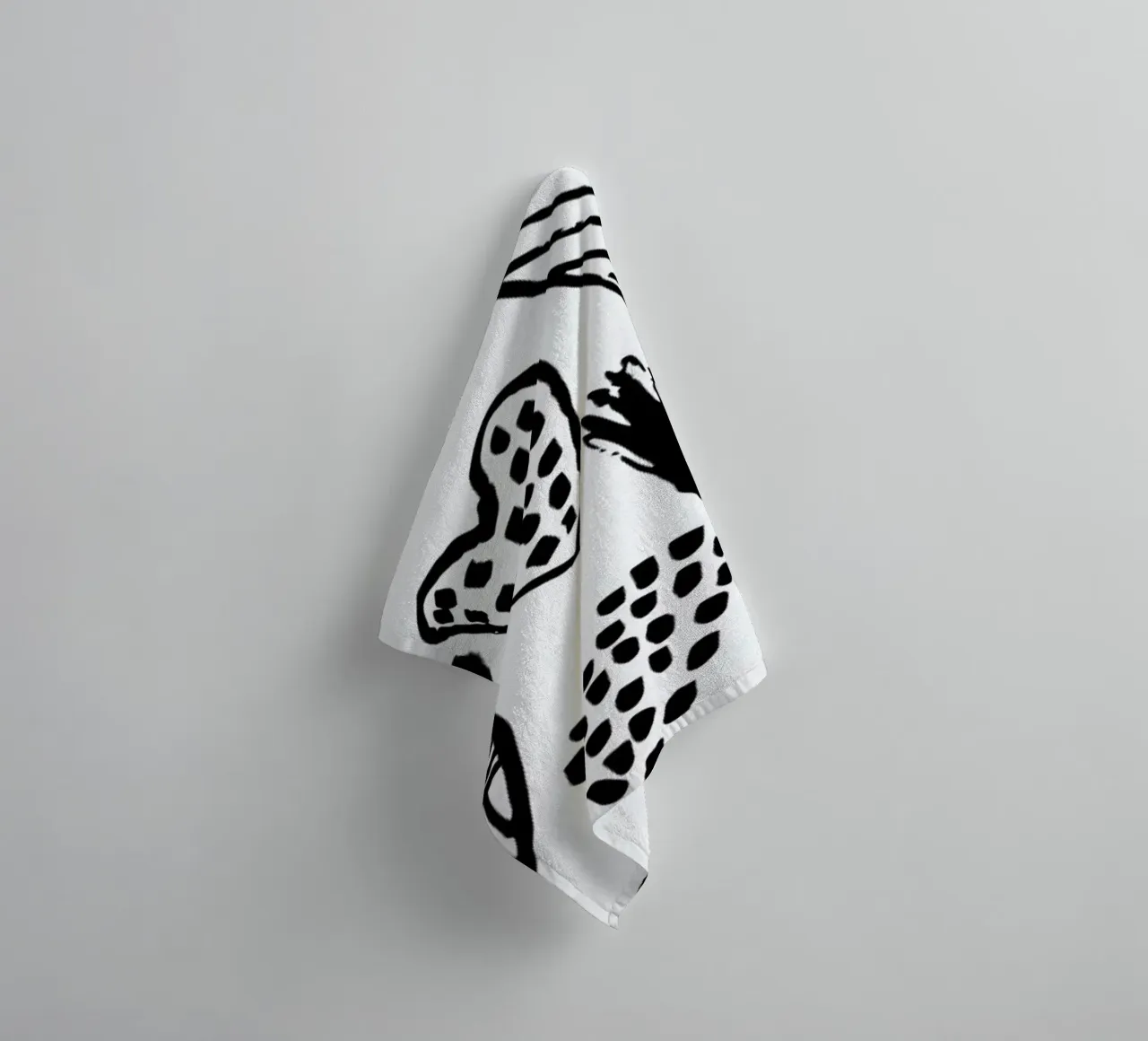 Valentines B&W asciugamano da bagno da Charlotte Winter
