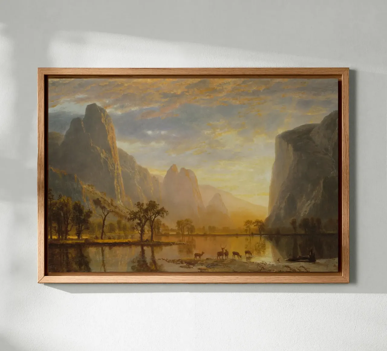 Albert Bierstadt - La valle dello Yosemite alluminio dibond da Timeless Artworks