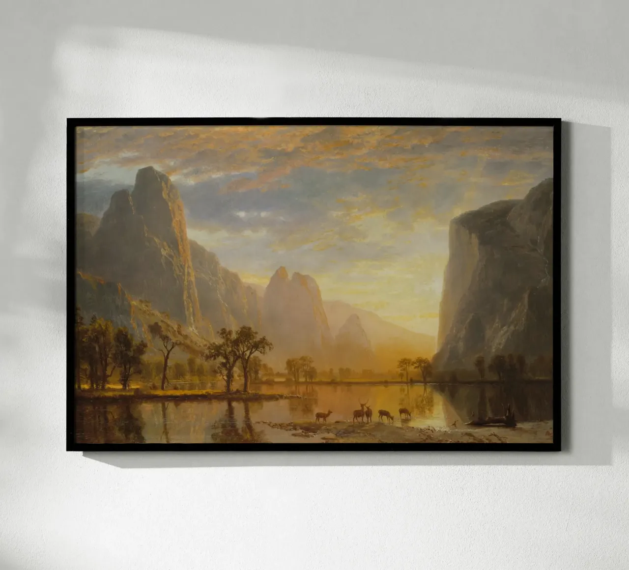 Albert Bierstadt - La valle dello Yosemite carta hahnemühle da Timeless Artworks