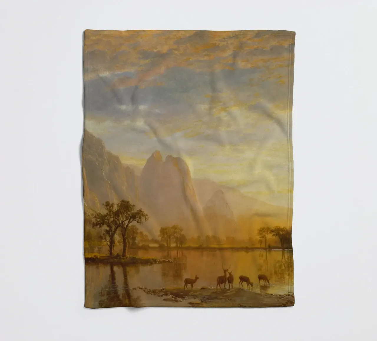 Albert Bierstadt - La valle dello Yosemite coperta in pile da Timeless Artworks