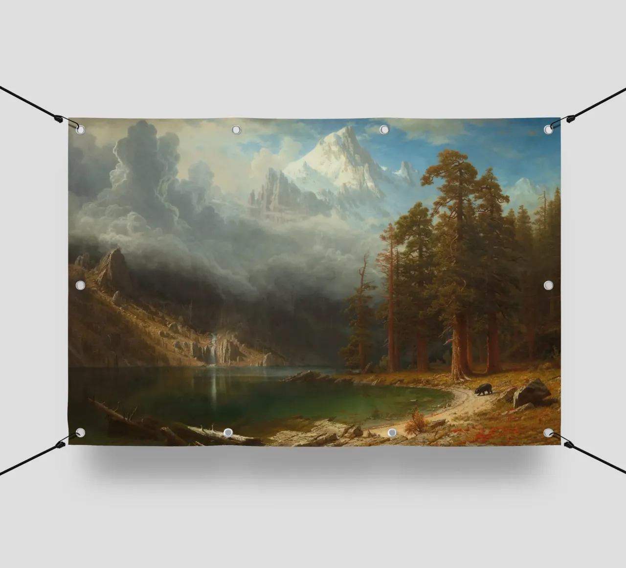 Albert Bierstadt - Monte Corcoran telo in pvc da Timeless Artworks