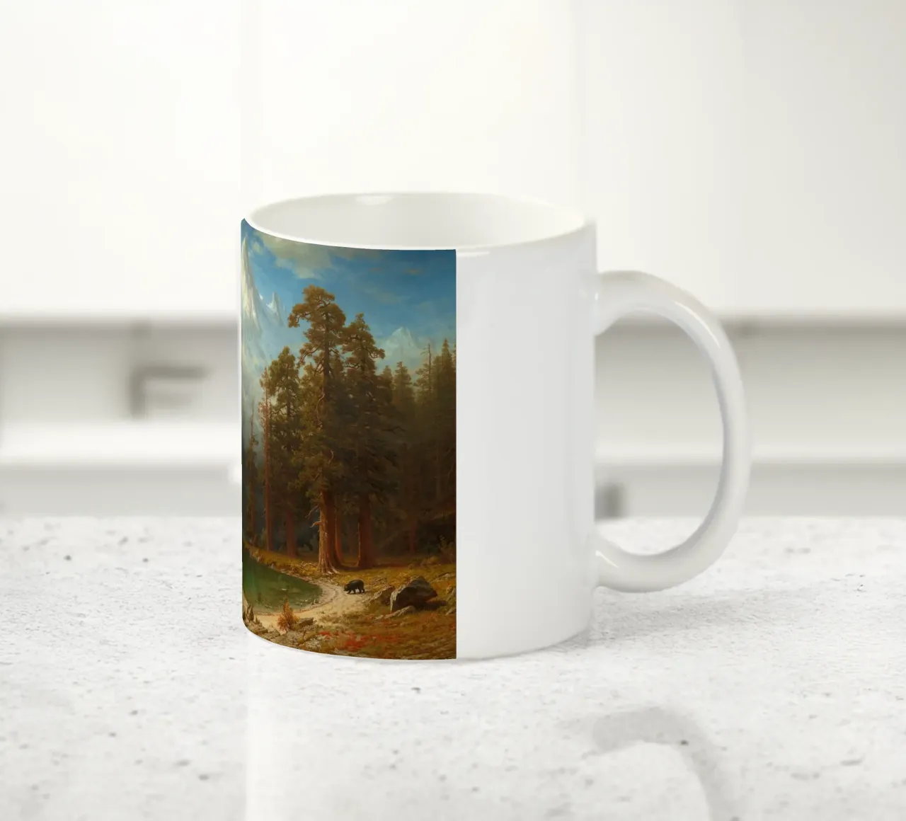 Albert Bierstadt - Monte Corcoran tazza in ceramica da Timeless Artworks